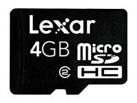 Lexar microSDHC Card 4GB, Class2